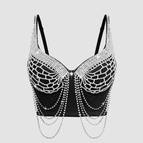 Corset Importado Strass negro